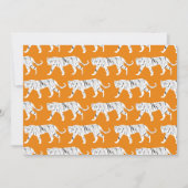 Invitation Impression de tigre orange (Devant)