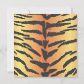 Invitation Impression de tigres, Tiger, Jungle, Baby shower (Dos)