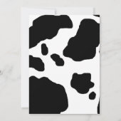 Invitation Impression de vache amusante personnalisée Holy Co (Dos)