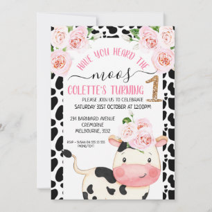 Invitation Impression De Vache Avez-Vous Entendu La Moos 1Er 