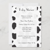 Invitation Impression De Vache, Spots De Vache, Noir Et Blanc (Devant)