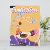 Invitation Impression de voyage vintage costaricain (Debout devant)