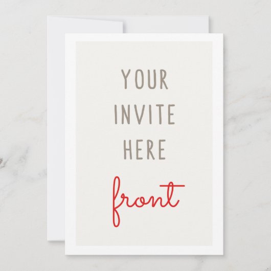 Invitation Impression d'invitation 5x7" (Devant)