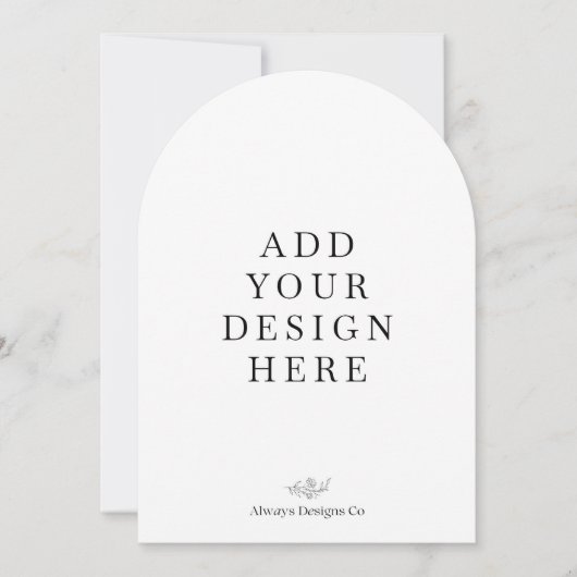 Invitation Impression d'invitation arquée 5x7" (Devant)