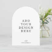 Invitation Impression d'invitation arquée 5x7" (Debout devant)