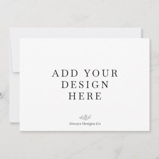 Invitation Impression d'invitations au format paysage 5x7" (Devant)