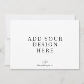 Invitation Impression d'invitations au format paysage 5x7" (Dos)