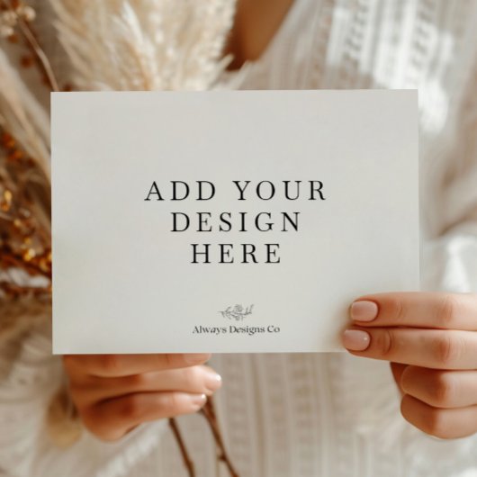 Invitation Impression d'invitations au format paysage 5x7"