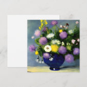 Invitation Impression du vase de fleurs de couleur douce (Devant / Derrière)