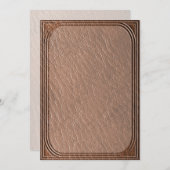 Invitation Impression en cuir Faux (Devant / Derrière)
