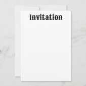 Invitation Impression florale du patrimoine mexicain (Dos)