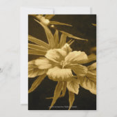 Invitation Impression florale tropicale de dîner de (Dos)