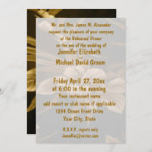 Invitation Impression florale tropicale de dîner de (Devant / Derrière)