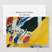 Invitation Impression III (Concert) de Wassily Kandinsky (Devant / Derrière)
