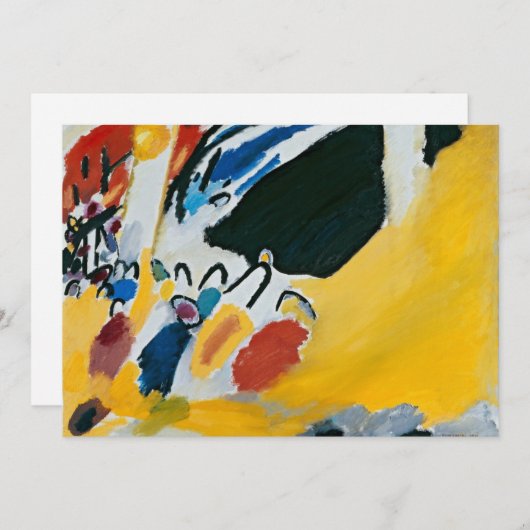 Invitation Impression III (Concert) par Wassily Kandinsky (Devant / Derrière)