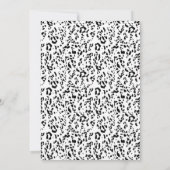 Invitation Impression léopard Anniversaire Enfants (Dos)