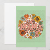 Invitation Impression léopard rétro "Maman douce" Graphique f (Devant / Derrière)