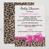 Invitation Impression léopard, Taches, Léopard marron, Baby S (Devant / Derrière)