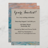 Invitation Impression Sunrise Claude Monet (Devant / Derrière)