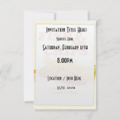 Invitation Impression vintage de fish and Chips traditionnels (Dos)