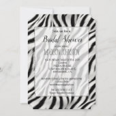 Invitation Impression zèbre chic (Devant)
