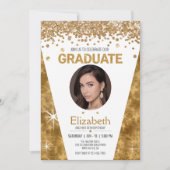 Invitation Impressionnant 18e anniversaire avec photo d'un di (Devant)