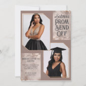 Invitation Impressionnant Prom Envoyer Hors Graduation Deux P (Devant)