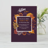 Invitation impressionnante d'automne (Debout devant)