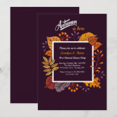 Invitation impressionnante d'automne (Devant / Derrière)
