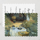 Invitation Impressionnisme Art Afteroon Tea Party Fête des ma (Devant / Derrière)