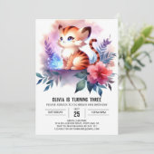 Invitation Imprimable Anniversaire du tigre (Debout devant)