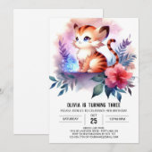 Invitation Imprimable Anniversaire du tigre (Devant / Derrière)