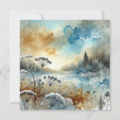 Invitation Imprimable aquarelle automnale Carnet de cadrage d (Devant)