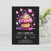 Invitation Imprimable Aquarelle Elégance Muffin Girl Annivers (Debout devant)