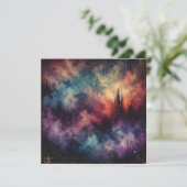 Invitation Imprimable Automne Twilight Distressing Encre (Debout devant)