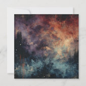 Invitation Imprimable Automne Twilight Distressing Encre (Dos)