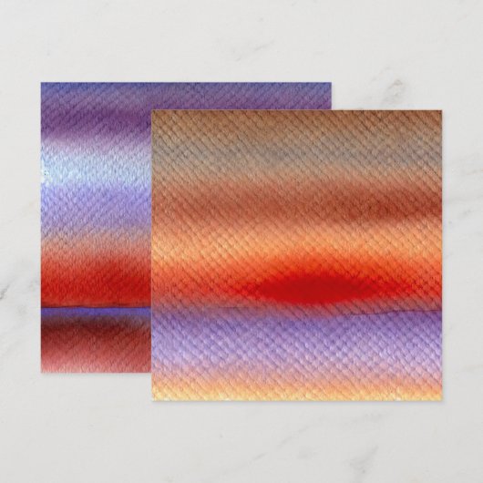 Invitation Imprimable cadran à aquarelle automatique (Devant / Derrière)