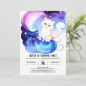 Invitation Imprimable Chat Magique Anniversaire (Debout devant)