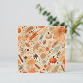 Invitation Imprimable Citrouille d'aquarelle automatique (Debout devant)