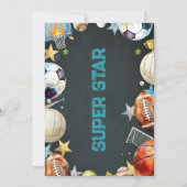 Invitation imprimable d'anniversaire de sports per (Dos)