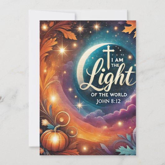 Invitation Imprimable Écriture chrétienne d'Halloween (Dos)