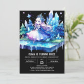Invitation Imprimable Enfants Princesse Anniversaire (Debout devant)