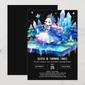 Invitation Imprimable Enfants Princesse Anniversaire (Devant / Derrière)