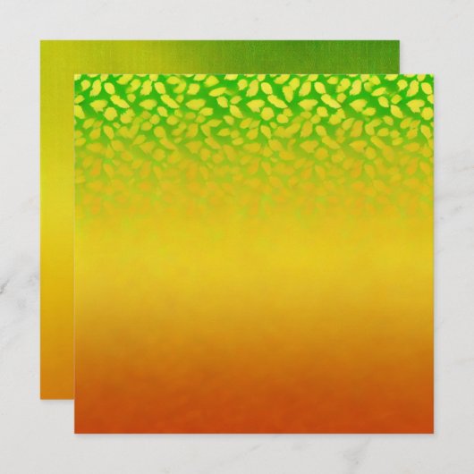 Invitation Imprimable Fond automatique Feuilles Ombre Scrapbo (Devant / Derrière)