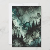 Invitation Imprimable Forêt hantée Halloween Encre d'alcool d (Dos)