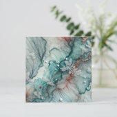 Invitation Imprimable Frosty Automne Alcool Encre papier (Debout devant)