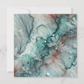 Invitation Imprimable Frosty Automne Alcool Encre papier (Devant)