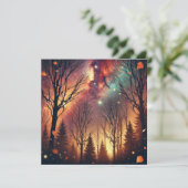 Invitation Imprimable Galaxie d'automne Twilight Forest Scrap (Debout devant)