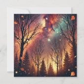 Invitation Imprimable Galaxie d'automne Twilight Forest Scrap (Devant)