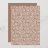 Invitation Imprimable Mocha Rococo Revival Mandala Deco Fans (Devant / Derrière)